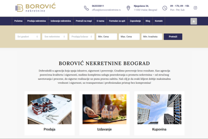 Borović nekretnine